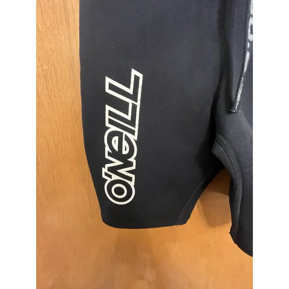 O'NEILL Black/Teal Warm 2MM REACTOR SHORTY WETSUIT Surf Beach Kid YOUTH 10/MED